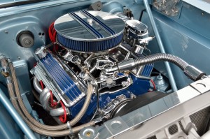 Clean engine of a car